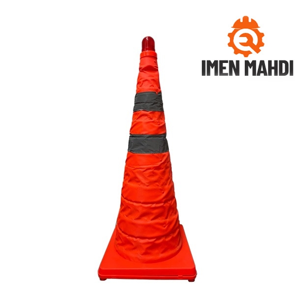مخروط-1.jpg مخروط ترافیکی تاشو (کله قندی تاشو) - تصویر 1